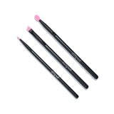 Pink Silicone Brushes - 3 Pack