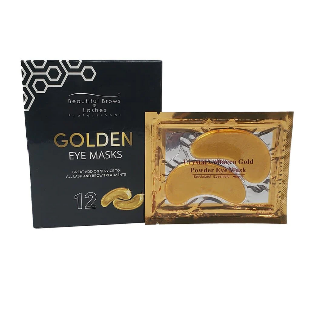 Crystal Collagen Gold Set Gesichtsmaske Augenpads Essenz Serum Lippen