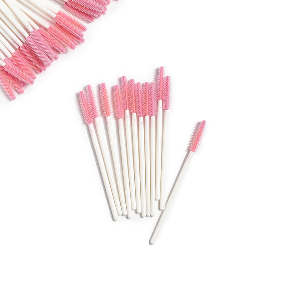 Pink & White Silicone Spoolies | Lash Lift Store - Distribution and Education.