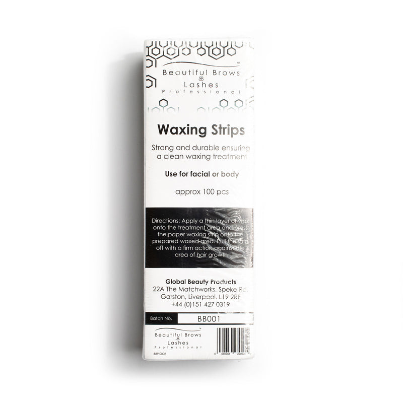BB Waxing Strips (100) | Lash Lift Store - Distribution and Education.